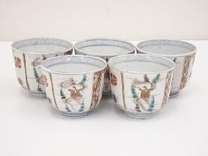 明治期　伊万里焼　錦向付5客